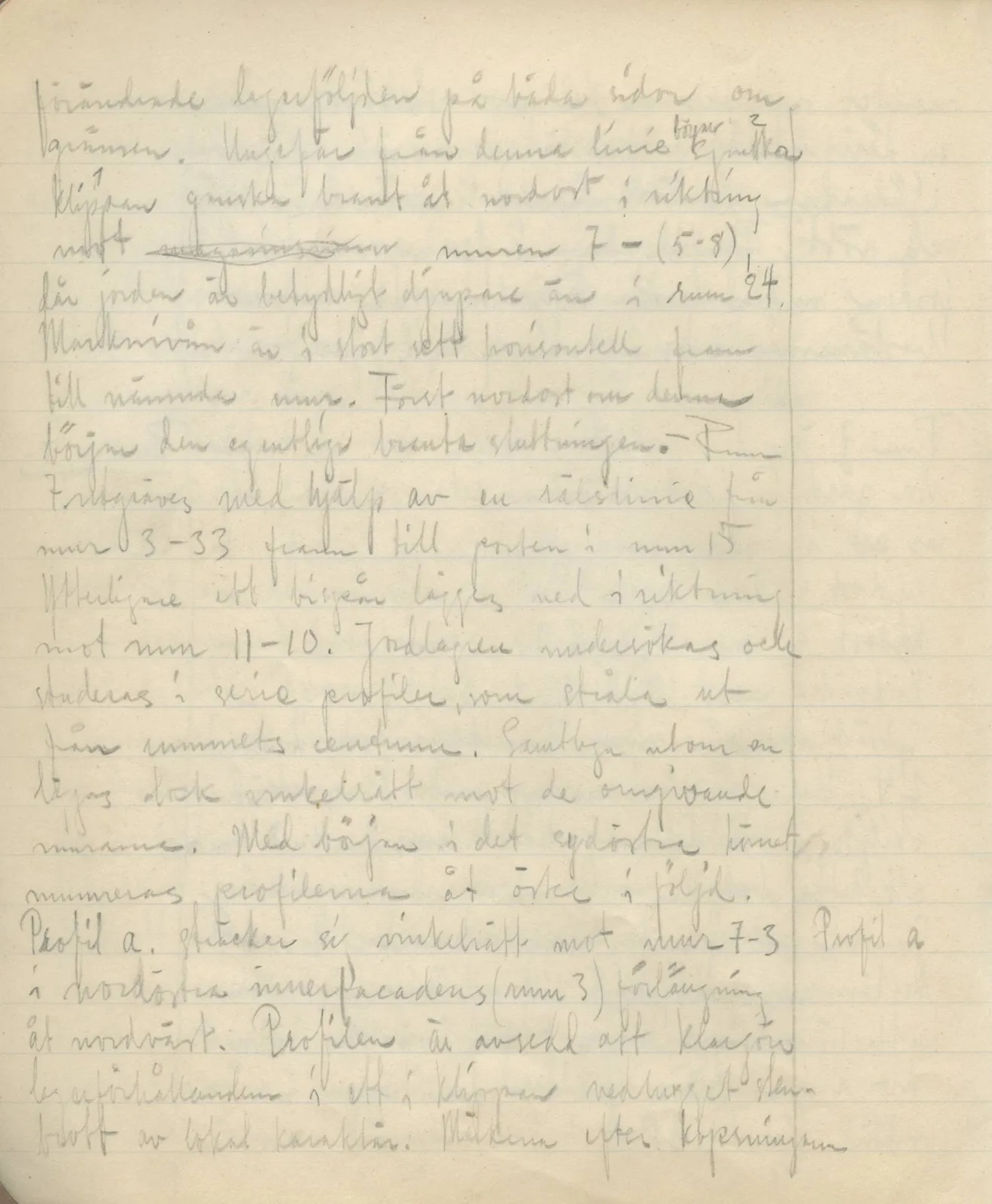 Scan 48 of field diary DII:3c (Petra tou Limniti and Vouni), handwritten in Swedish. The transcription and translation follow.