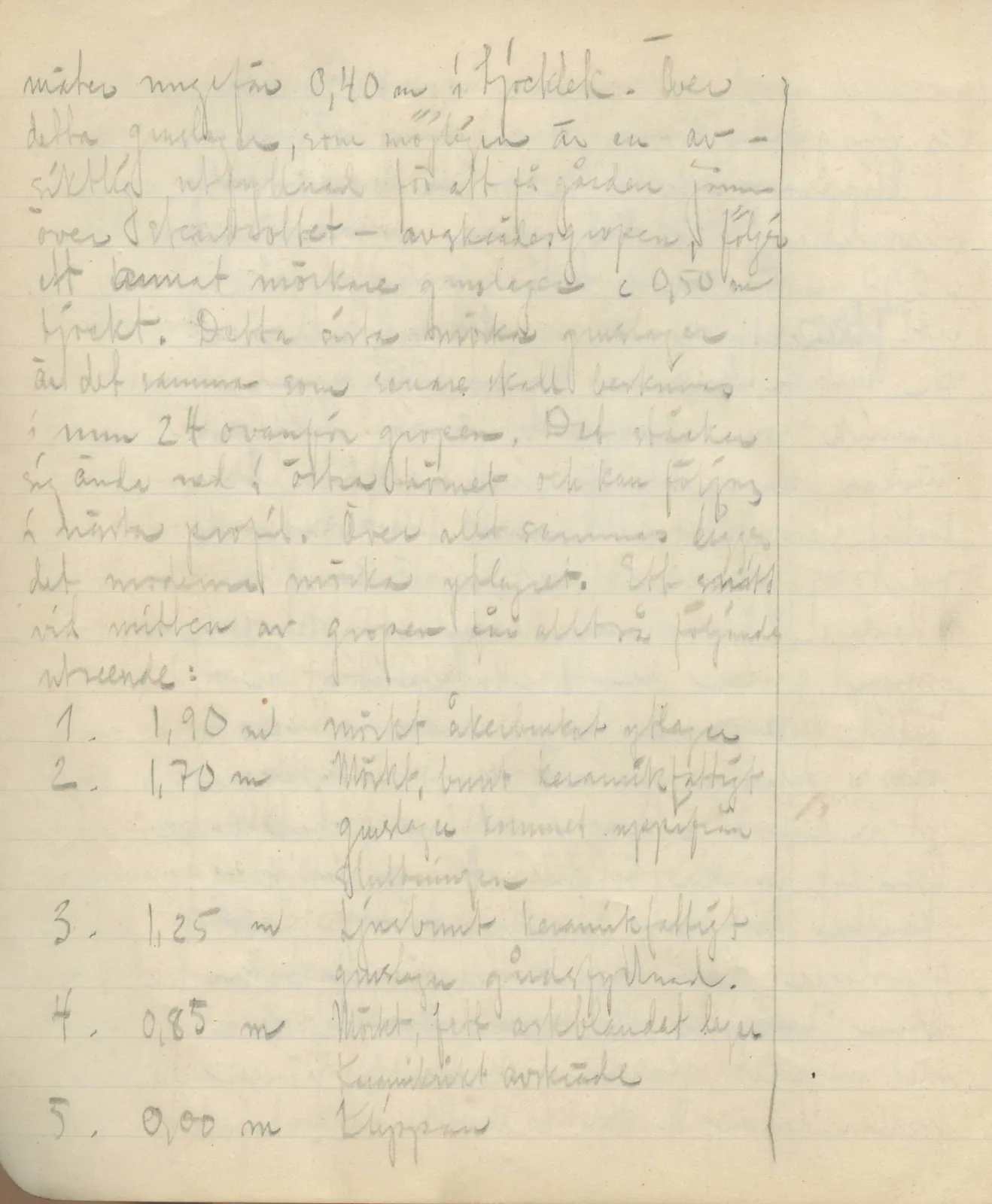 Scan 50 of field diary DII:3c (Petra tou Limniti and Vouni), handwritten in Swedish. The transcription and translation follow.