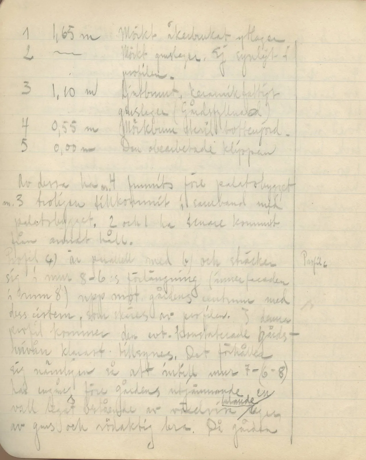 Scan 52 of field diary DII:3c (Petra tou Limniti and Vouni), handwritten in Swedish. The transcription and translation follow.