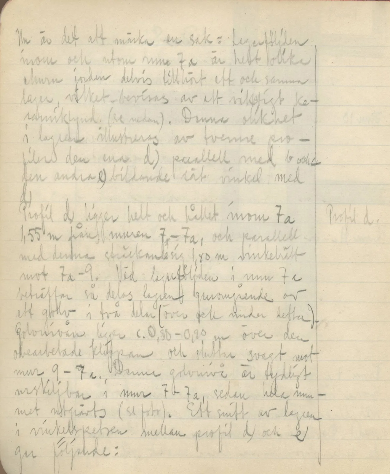 Scan 56 of field diary DII:3c (Petra tou Limniti and Vouni), handwritten in Swedish. The transcription and translation follow.
