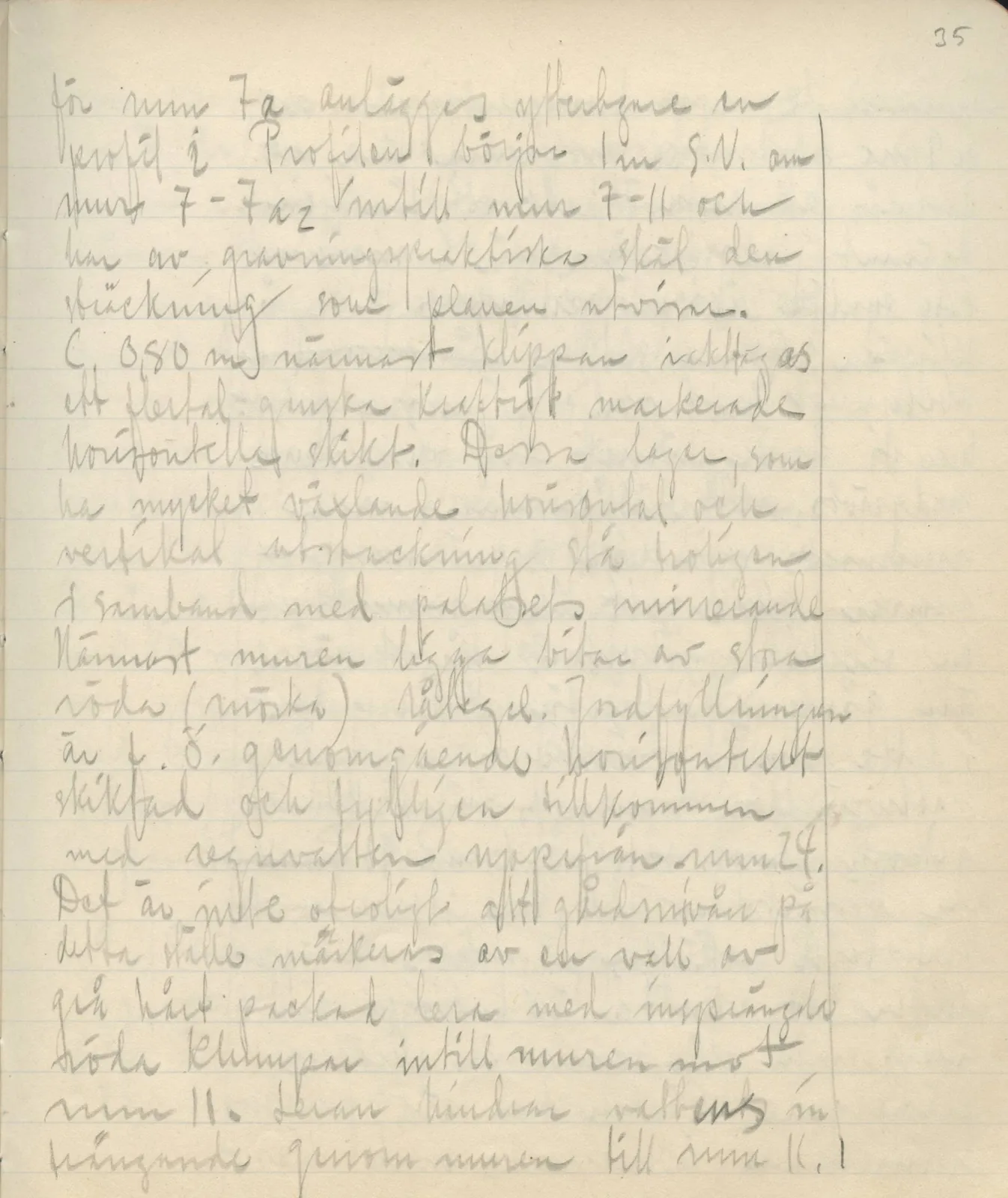 Scan 65 of field diary DII:3c (Petra tou Limniti and Vouni), handwritten in Swedish. The transcription and translation follow.