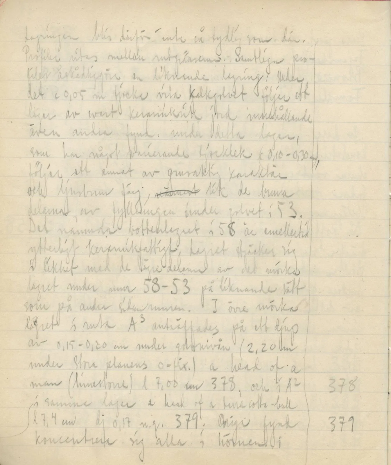 Scan 97 of field diary DII:3c (Petra tou Limniti and Vouni), handwritten in Swedish. The transcription and translation follow.