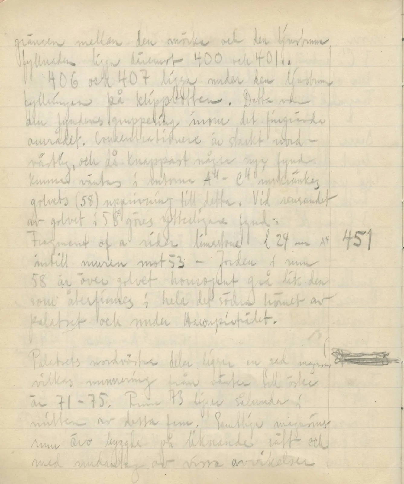 Scan 99 of field diary DII:3c (Petra tou Limniti and Vouni), handwritten in Swedish. The transcription and translation follow.