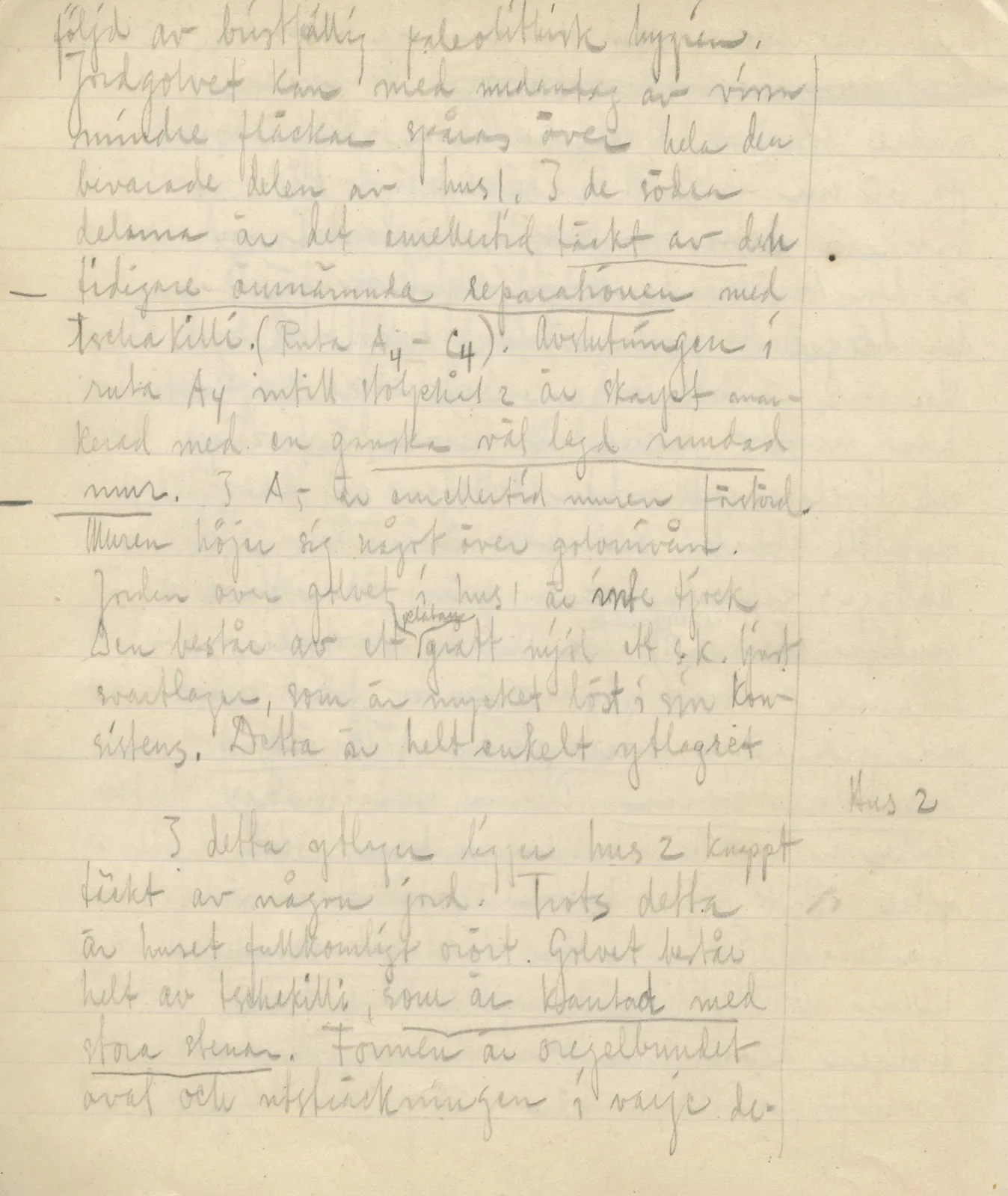Scan 148 of field diary DII:3c (Petra tou Limniti and Vouni), handwritten in Swedish. The transcription and translation follow.