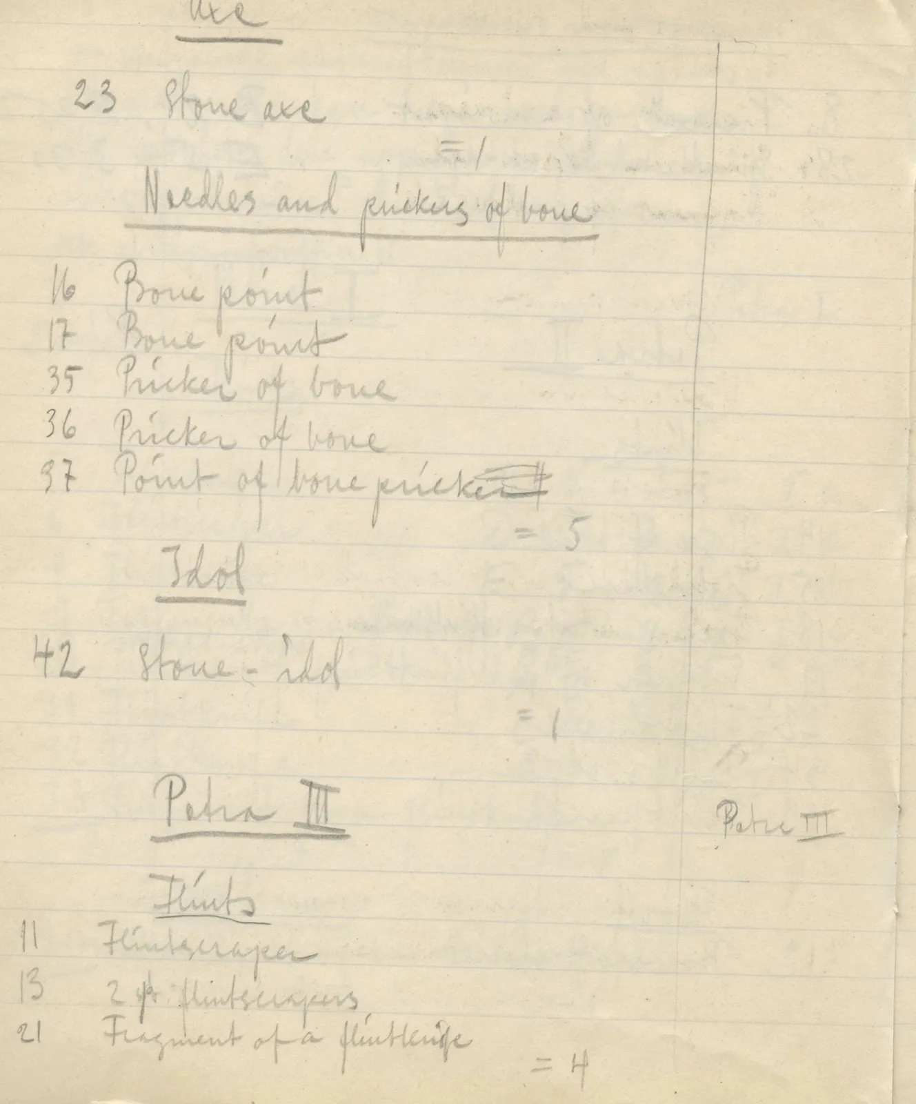 Scan 152 of field diary DII:3c (Petra tou Limniti and Vouni), handwritten in Swedish. The transcription and translation follow.
