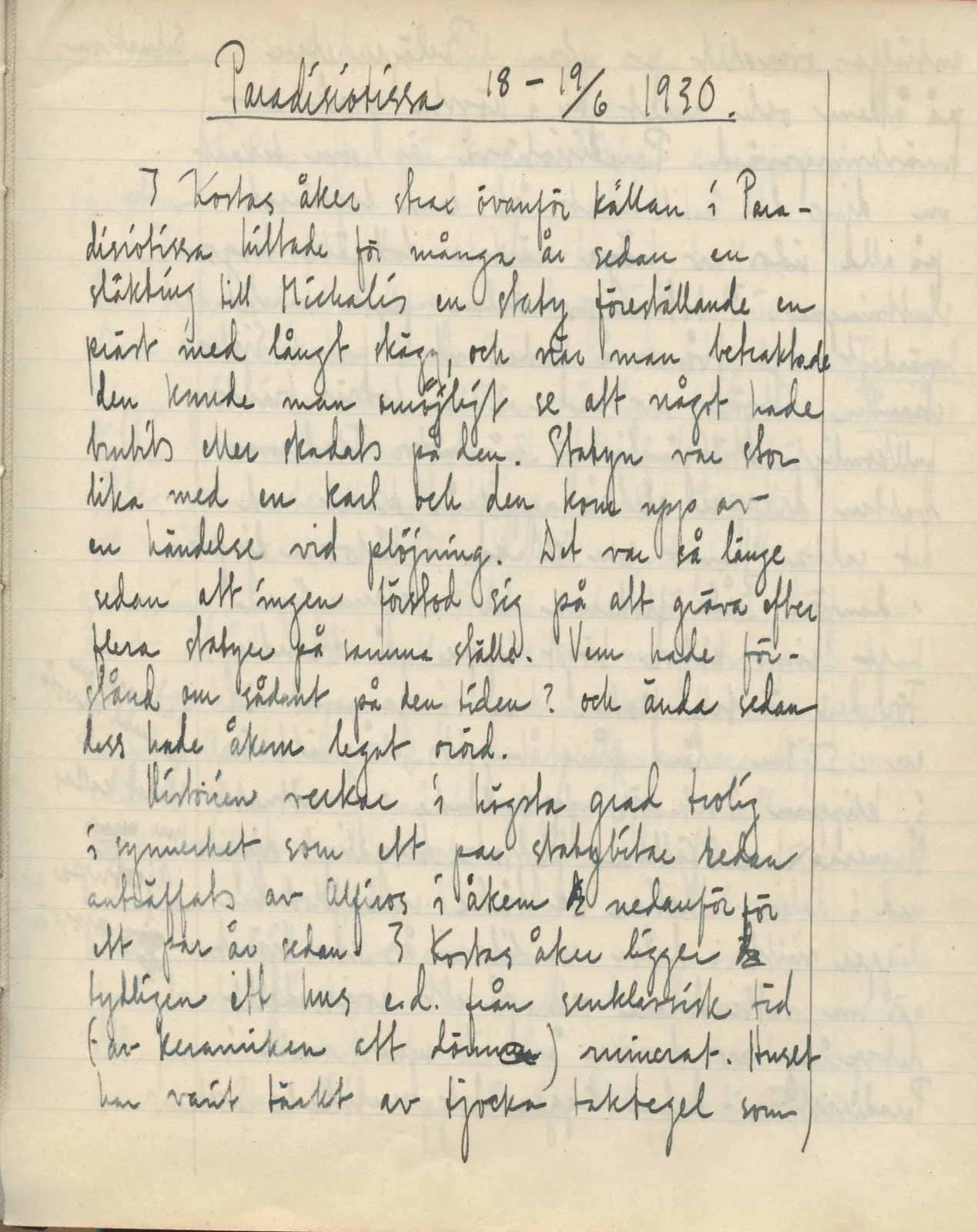 Scan 156 of field diary DII:3c (Petra tou Limniti and Vouni), handwritten in Swedish. The transcription and translation follow.