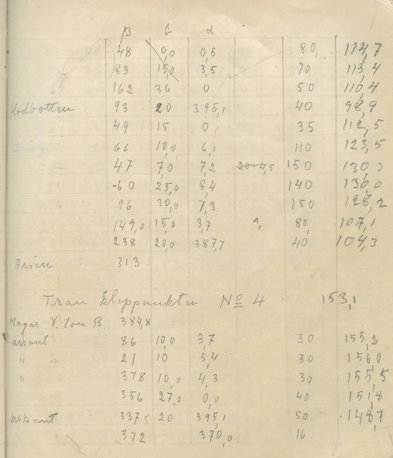 Scan 100 of field diary DII:4a (Survey figures), handwritten in Swedish. The transcription and translation follow.