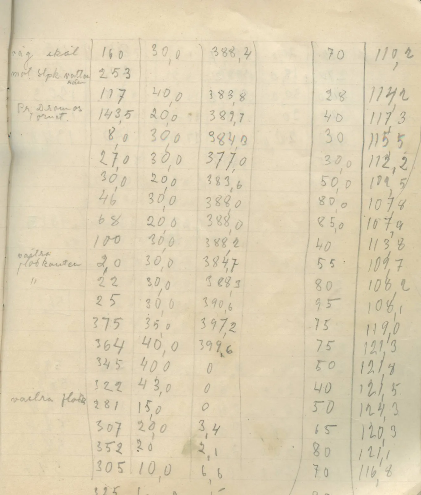 Scan 116 of field diary DII:4a (Survey figures), handwritten in Swedish. The transcription and translation follow.