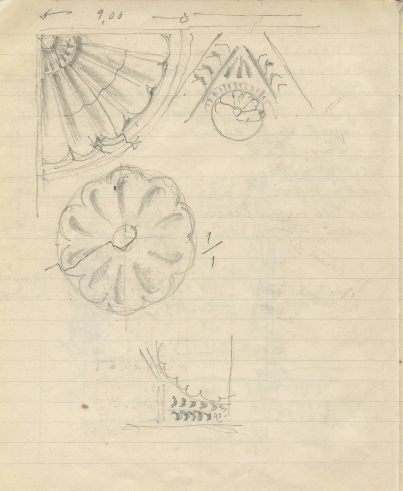 Scan 141 of field diary DII:4a (Survey figures), handwritten in Swedish, with drawings. The transcription and translation follow.