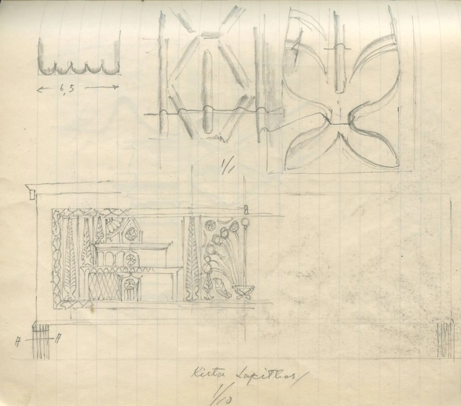 Scan 142 of field diary DII:4a (Survey figures), handwritten in Swedish, with drawings. The transcription and translation follow.