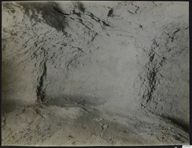 Tomb 302 at Vrysi tou Barba, Lapithos: interior of the tomb chamber during excavation