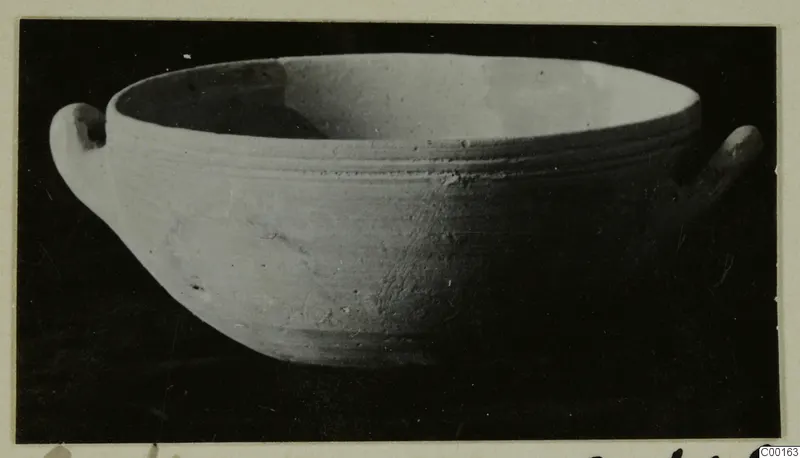 Bowl with two small horizontal handles, from the Kastros tombs at Lapithos
