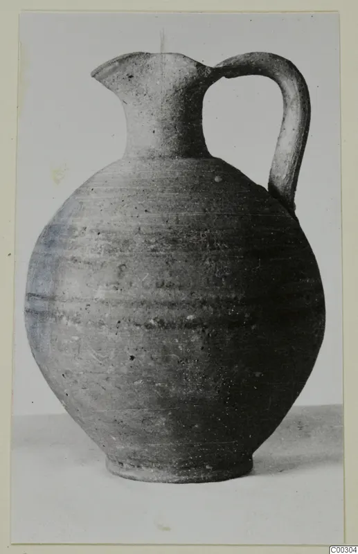 Jug with a single handle, catalogued as Pottery Bichrome II, from the Kastros tombs at Lapithos