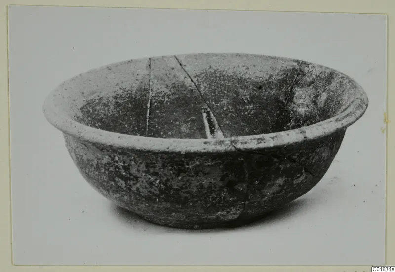 Pottery bowl with a flared rim, Red Slip I_III - V_VII, from Marion
