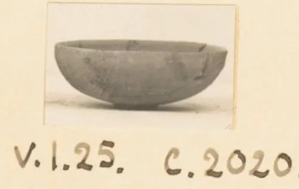 Pottery Plain White VII bowl, photographed as a print on a cream card mount