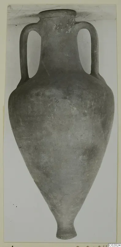 Pottery Plain White VII, a tall two-handled vessel from Vouni