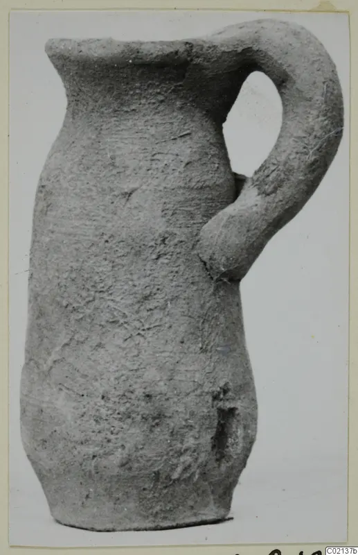 Pottery Plain White VII jug with a single loop handle, shown against a white background