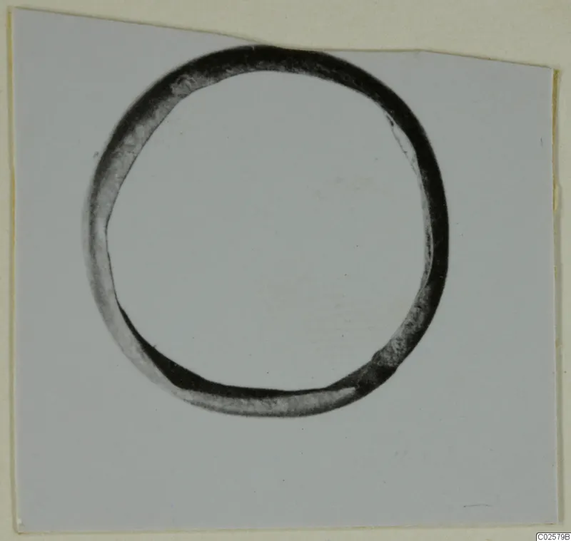 Plain ring from Enkomi, shown on a pale card mount