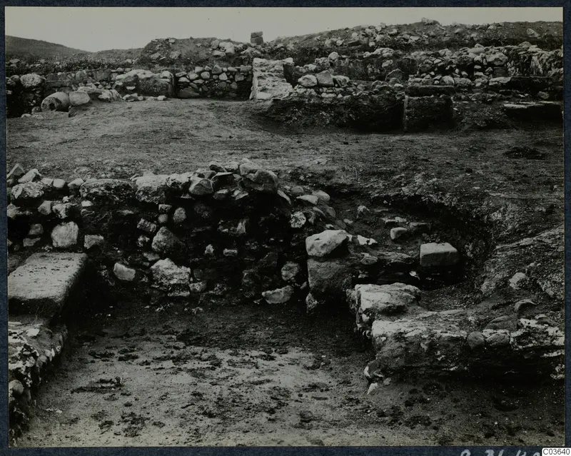 Excavated stone walls and scattered blocks at Soli, Cholades Temples A-B