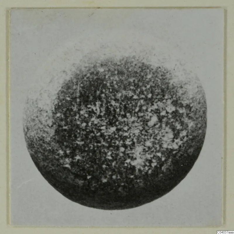 Round dark speckled object, recorded as a piece of jewellery, from Idalion small finds