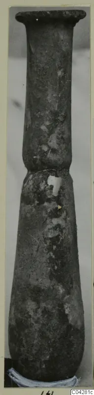 Tall narrow vessel with a flared rim and long neck, from Amathus.