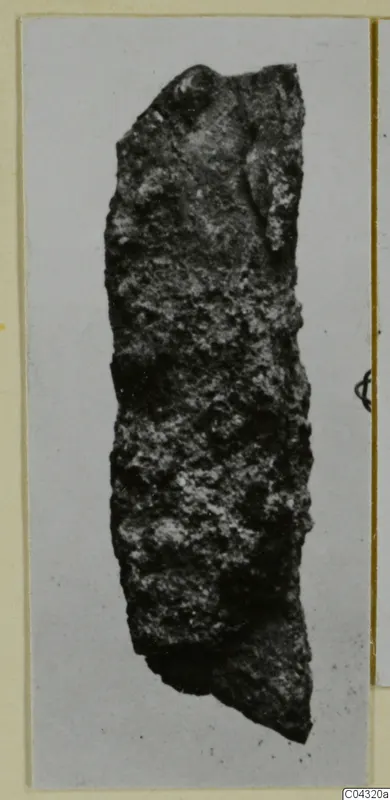 Corroded iron tool fragment from Amathus.