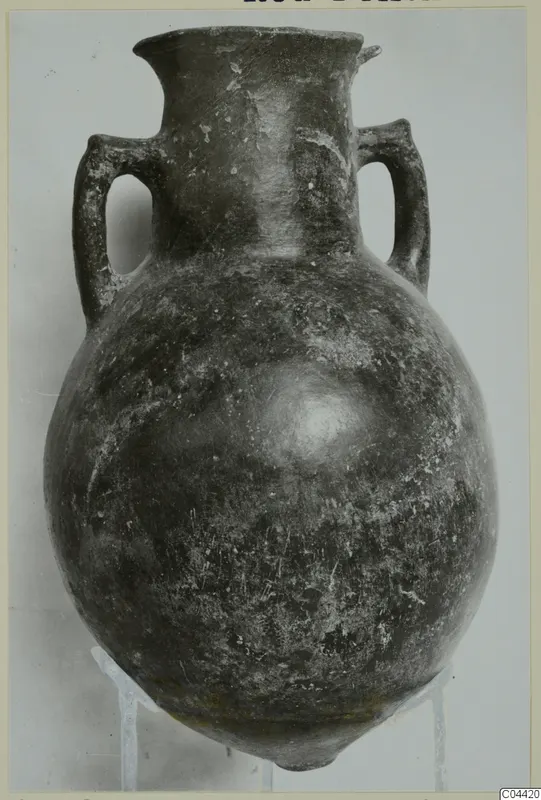 Red Polished II pottery amphora with two handles, from Lapithos