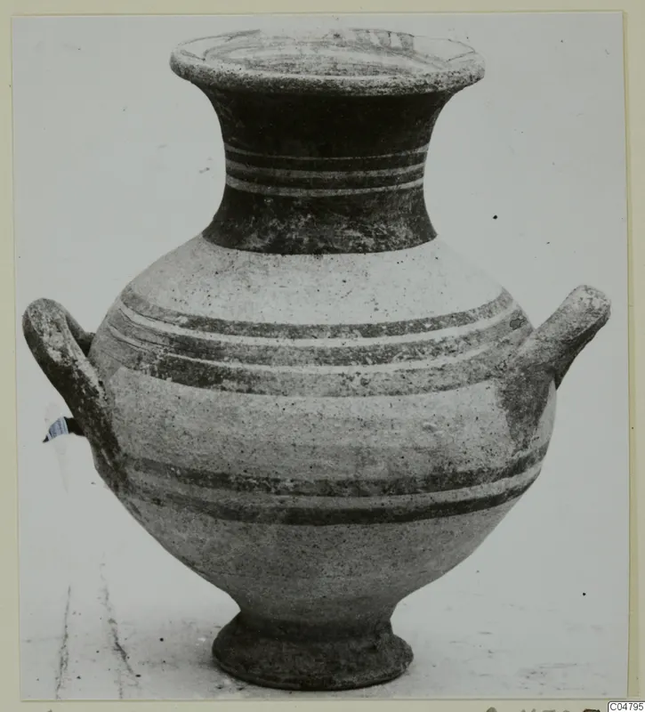 Two-handled jar with banded decoration, Pottery Bichrome I, from Amathus