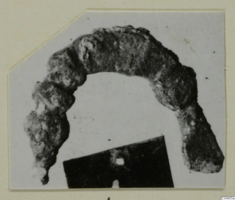 Corroded bronze loop from Amathus, part of a personal adornment
