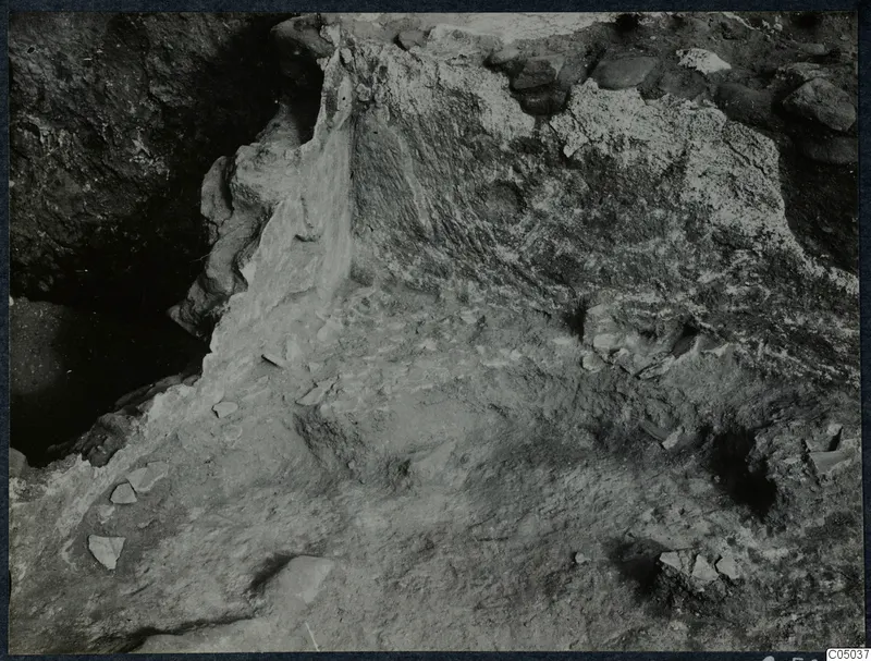 Excavation at Cholades, Soli, with stones lying among the excavated ground