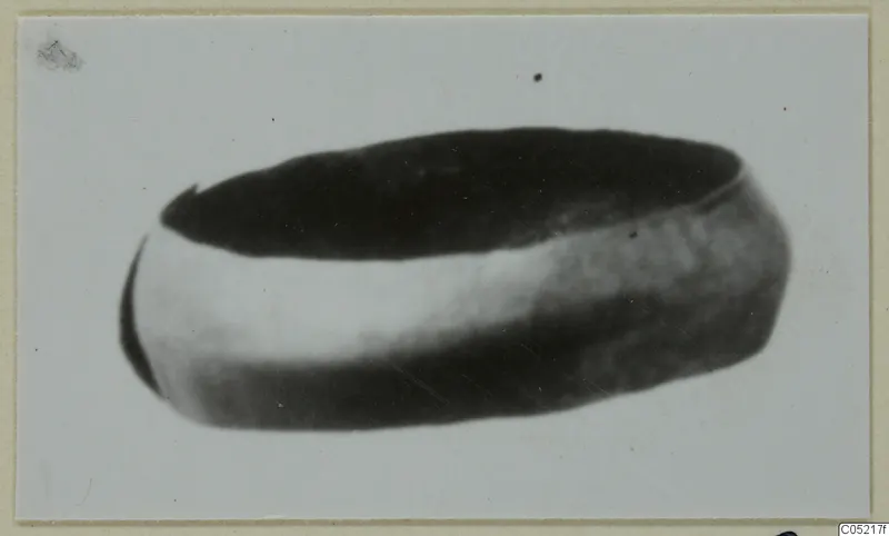 Gold ring with a broad band