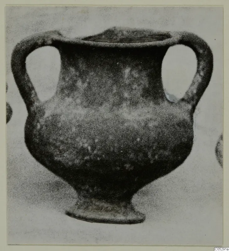 Two-handled pottery vessel from the Kastros tombs at Lapithos