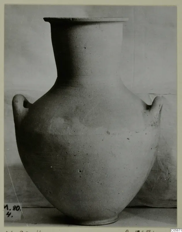 Pottery Plain White VI, a large two-handled vessel with a flared rim