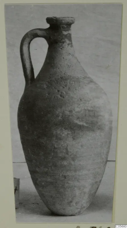 Single-handled jug, a find from Marion, shown in a photograph