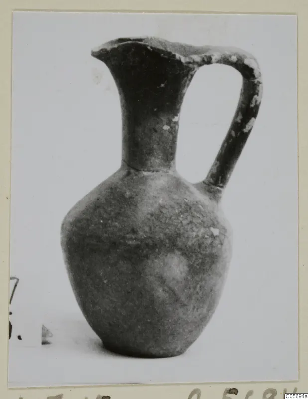 Single-handled jug with a narrow neck and rounded body, a find from Amathus tombs