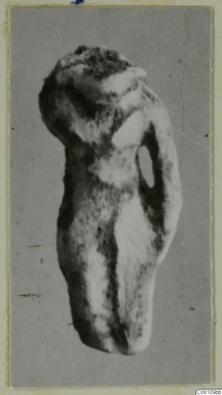 Small standing figurine, recorded as Harpocrates