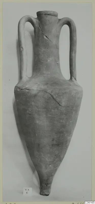 Amphora with two handles, Pottery Plain White VII, from the Korakas tombs at Vouni