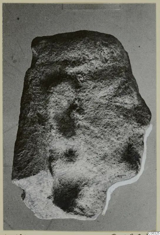 Limestone fragment, possibly of a small figure, from Kition