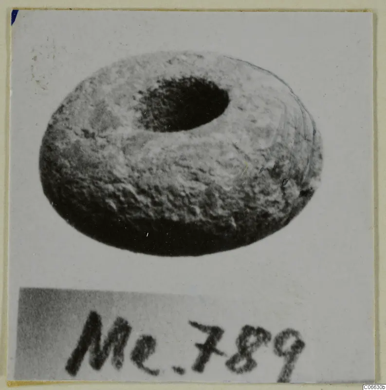 Bone ring-shaped object with a large central hole, from Mersinaki