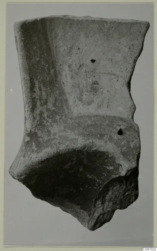 Lev. Hell. sherd, a large pottery fragment with a flaring rim