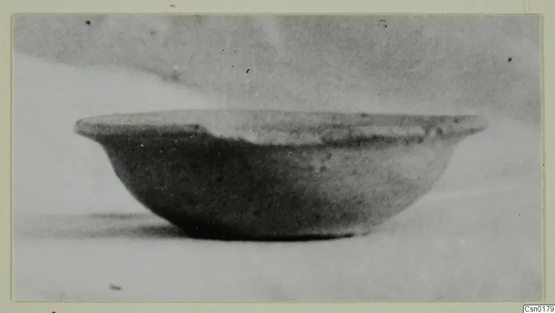 Cypro-Hell.I bowl from Idalion, shown in side view on a pale surface