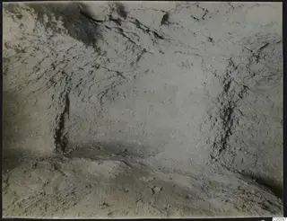 Tomb 302 at Vrysi tou Barba, Lapithos: interior of the tomb chamber during excavation