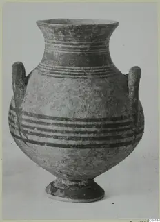 White Painted I amphora from Lapithos, Kastros tombs, with dark painted horizontal bands