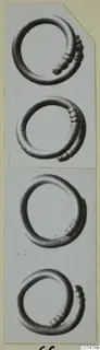 Four photographs of a ring from Tomb 60 at Marion, shown in different positions on one card