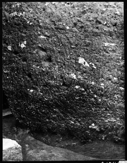 Soil profile through the middle of the cult room at Kition, seen from the east