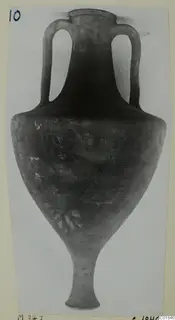 Amphora with two handles and a narrow stem foot, Pottery Plain White VII, from Marion