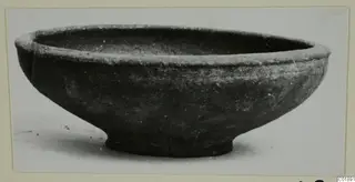 Bowl with a thickened rim and low ring foot, from tombs 31–45 at Marion