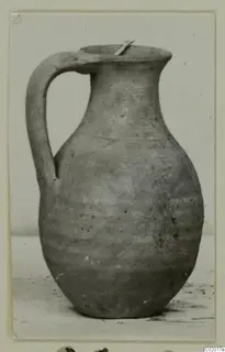 Pottery Plain White VI jug with one handle, shown against a pale background