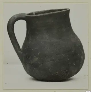 Pottery Coarse Ware jug with a single loop handle, from Vouni