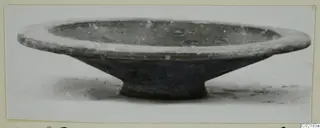 Shallow bowl with a flared rim and low foot, a find from Marion tombs 61–98